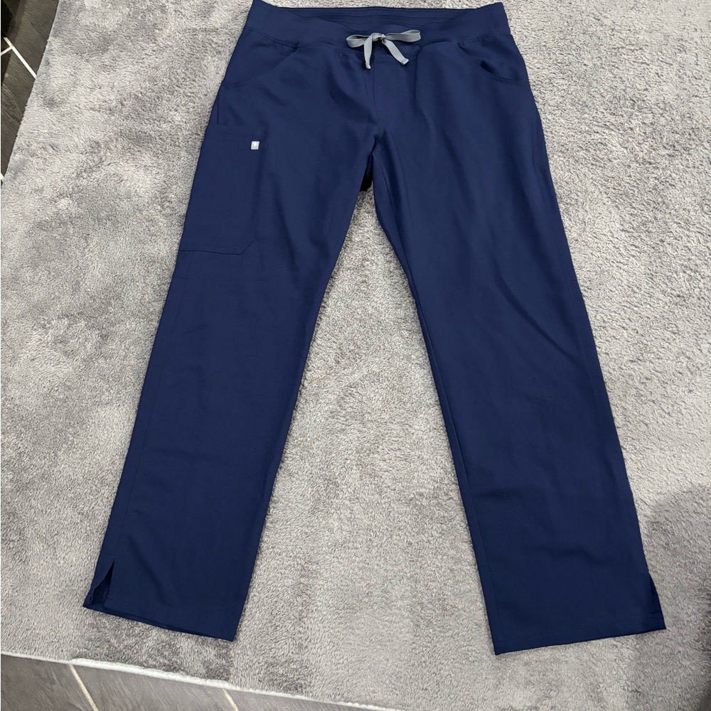 Large FIGS Navy Blue Scrub Pants